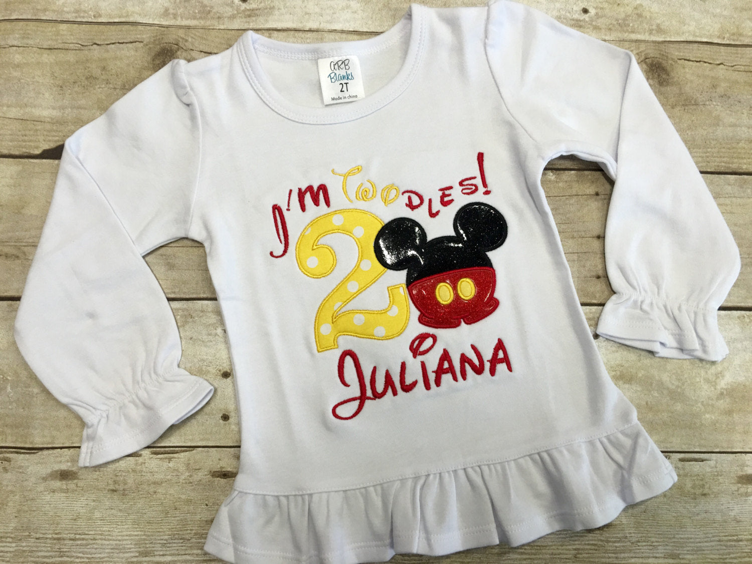 Mickey Mouse Clubhouse Custom Name Birthday Shirt