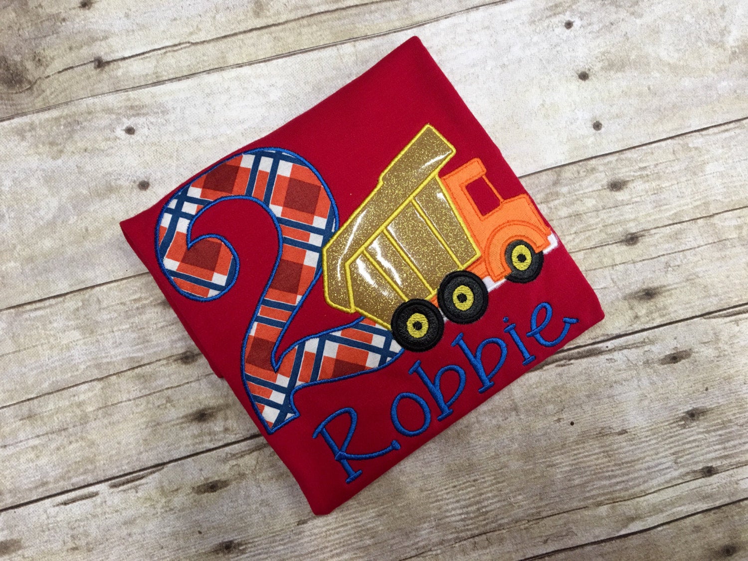 Dump Truck Personalized Birthday Shirt