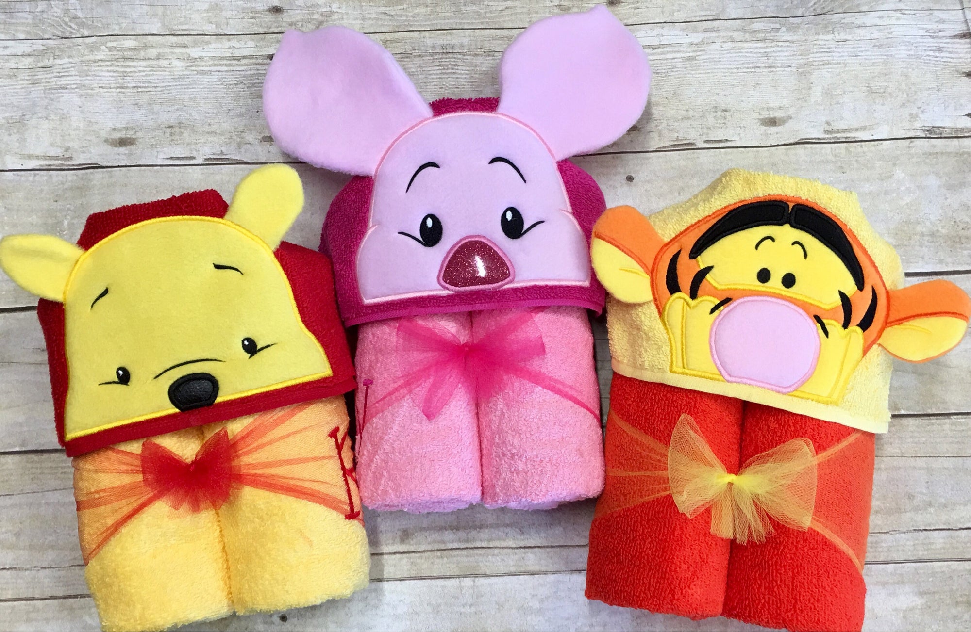 Piglet Hooded Towels for Kids