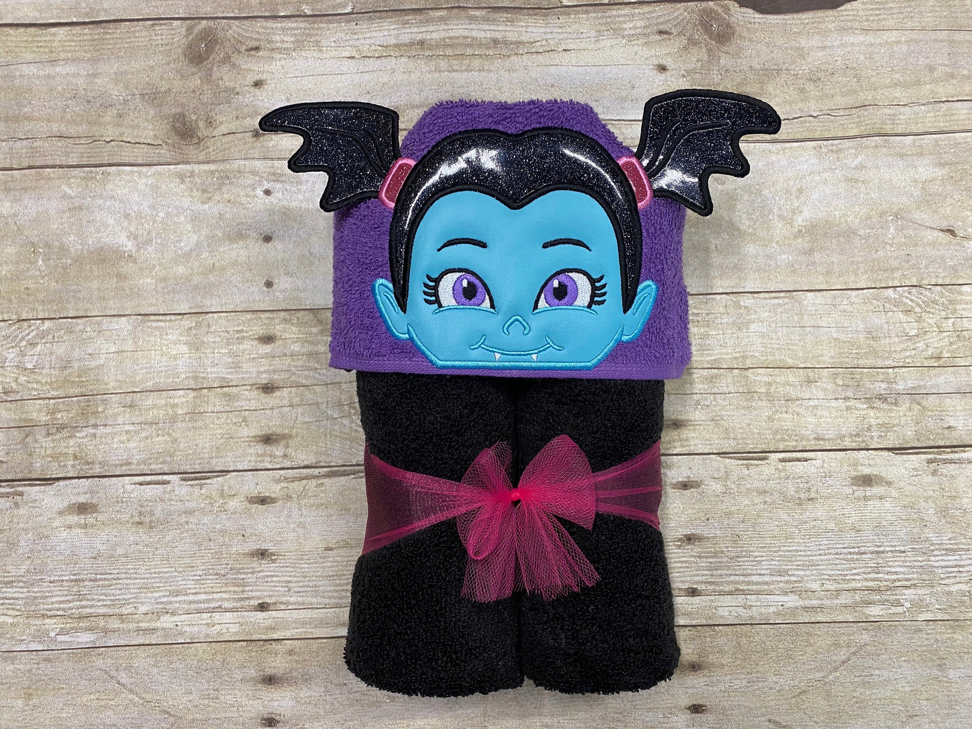 Little Vampire Girl Hooded Towel